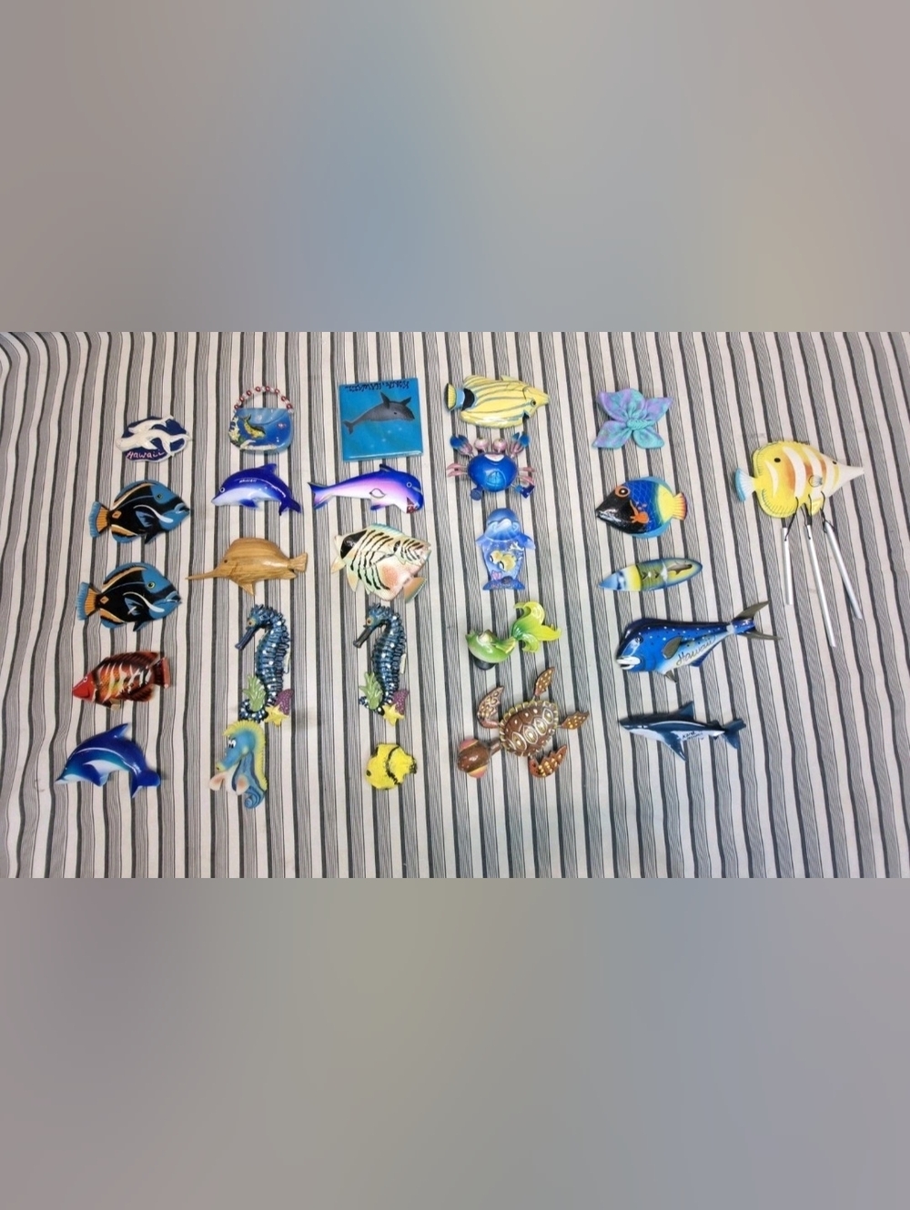 26pc Ocean Sea Life Fridge Magnet Lot Hawaii Dolphin Fish Turtle